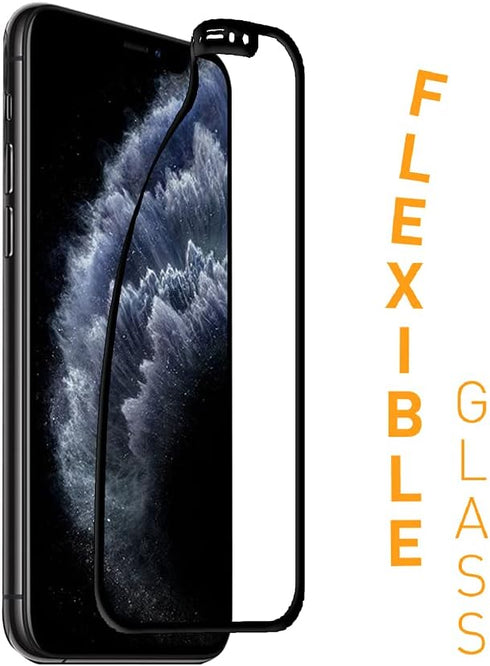ARMOR Flexible Glass 2.5D Full Coverage Screen Protector for iPhone 11Pro Max/XS Max, 9H with HD......