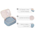 Narwey Travel Makeup Bag Large Cosmetic Bag Make up Case Organizer for Women (Greyish Blue)...