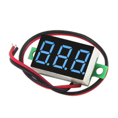 9pcs Voltage Meter 0.36 Inch 2 Wire DC 0-32V with Three Digit Panel LED Display Panel Mount Car Motorcycle Battery Monitor Tester Reverse Polarity...
