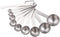 Lucky Plus Stainless Steel Measuring Spoons Set 18/8(304) Steel Material Heavy Duty 9 Measuring Spoons (10ml & 20ml) and 1 Leveler and 1 Ring Tota...