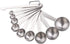 Lucky Plus Stainless Steel Measuring Spoons Set 18/8(304) Steel Material Heavy Duty 9 Measuring Spoons (10ml & 20ml) and 1 Leveler and 1 Ring Tota...