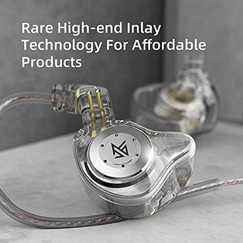 KZ EDX PRO in Ear Monitor Headphones 10mm Dual Magnetic Dynamic Driver, KZ Earbuds 1DD with Resin Housing for Musician Audiophile Gift Set (No Mic...