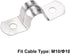 uxcell U Shaped Conduit Clamp Saddle Strap Tube Pipe Clip Stainless Steel M10 10Pcs...