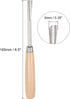 uxcell Wood Chisels Carving Knife, 10mm Chrome Plated 45# Carbon Steel Straight Half-round Tip Woodworking Hand Tool Graver 165mm (6.5-Inch) Lengt...