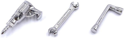 17PCS 1:12 Miniature Doll House Tools Metal Home Repair Multi-Tool Model Set Fun for Party Dollhouse Decoration Accessories Mini Yard Supplies Cre...