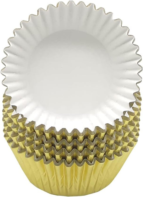 Standard Gold Foil Cupcake Liners Muffin Baking Cups for Party and More, 100-Count...