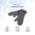 San Jamar Bestguard Oven Mitt with Reinforced Webguard Plus, Cotton, 17 Inches, Black...