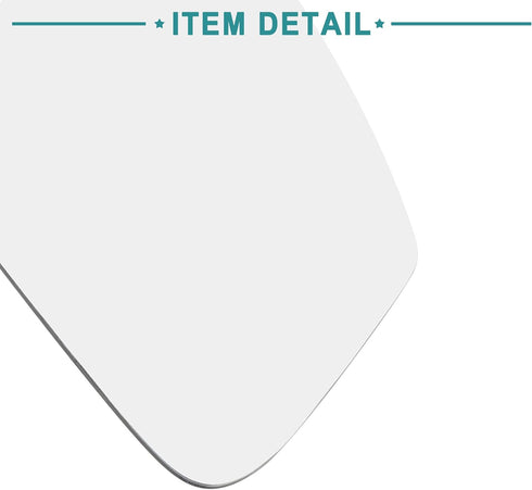 ACROPIX Car Rearview Mirror Passenger Right Side Heated Mirror Glass Replacement Fit for Volkswagen CC with Backing Plate - Pack of 1 White Glass...