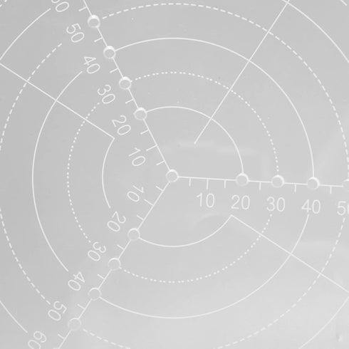 Round Center Finder with Clear Scales Acrylic DlY Woodworking Circle Gauge(Small (diameter 20cm))...