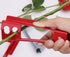 AKOAK 1 Pack Rose Pliers Metal Stem and Leaf Stripper Rose Burr Removal Flower Shop DIY Cutting Tools Flower Pruning Pliers (Red)...