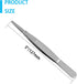 4Pcs 5 Inch Stainless Steel Tweezers, Small Tweezers with Precision Serrated Straight Tips, Non-slip Multitool Tweezers for Cooking, Repairing, Me...