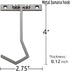 Metal Banana Hanger - Under Cabinet Hook for Kitchen Items. Keep Bananas Fresh (Gun Color X 1pc)...
