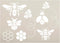 Bee Embellishments Stencil by StudioR12 | Craft DIY Spring Home Decor | Paint Wood Sign | Reusable Mylar Template | Select Size (13.5 inches x 9.7...