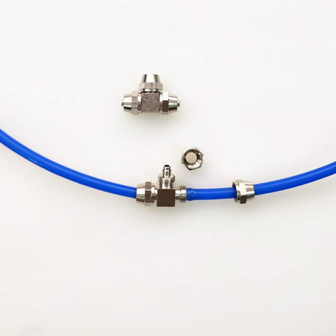 2 pcs of Aquarium CO2 System Metal Tee CO2 DIY Accessories T- 3 Ways Splitter...