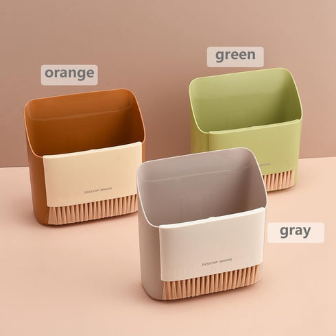 Jscarlife Mini Dustpan and Brush Deep Detail Cleaning Set, Deep Gap Cleaning Tool, Hanging Trash Can, Tidying Your Home, Desk, Countertop, Key Boa...