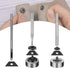 TLKKUE 50 Sets Leather Snap Fasteners Kit 10mm Black Metal Snap Buttons kit Stainless Steel with 4pcs Snap Fastener Installation Tools for Sewing ...