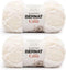 Bernat Casa Cream Yarn - 2 Pack of 226g/8oz - Polyester - 6 Super Bulky - Knitting/Crochet......