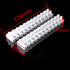 6pcs 450V 35A 12P Double Row Covered Barrier Screw Terminal Block Strip...