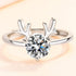 HUKQBUNX 925 Sterling Silver Cut 3 Carat Cubic Zircon Christmas Deer Ring Engagement Diamond Ring Wedding Lady Elegant Diamond Ring Opening Adjust...