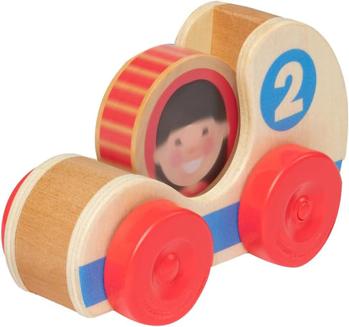 Melissa & Doug GO Tots Wooden Race Cars (2 Cars, 2 Disks) - FSC Certified...
