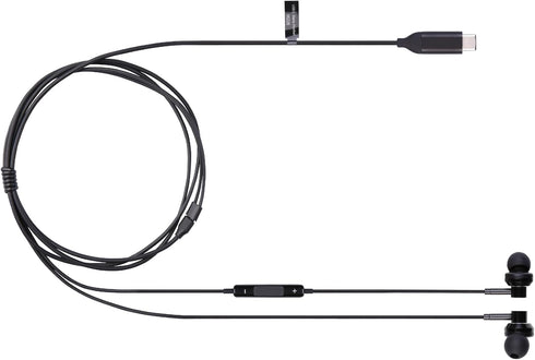 AT&T USB-C Corded Earbuds with Mic and Music Controls for iPhone 15, iPad, Google Pixel, Samsung Galaxy (Black, 47 in)...