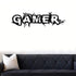 Gamer Wall Decal Vinyl Decal Art Design Stickers for Home Playroom Bedroom Game Boys Room Game Center Internet Bar(Gamer, 35" W x 11" H)...