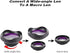 Lens Kit for iPhone and Android, 12X Macro Lens and 0.6X Wide Angle Lens Up to 120°, Phone Camera Lens, Color Black......