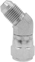 (2-PACK) 6502-05-05 Hydraulic Hose Adapter Fitting 5/16" Male JIC 37°Flare (1/2"-20UNF)× 5/16" Female JIC 37° Swivel (1/2"-20UNF) 45°Elbow Pipe Jo...