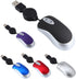 UKCOCO Mini USB Wired Mouse, Retractable Cable Laptop Mouse Wired Mouse Optical Compact Travel Mute Mice for PC Desktop Mouse Notebook Computer Re...