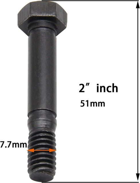 HAKATOP 4 PK Snow Blower Shear Pin Bolt & Nuts Replacement for Ariens 52100100 521001...