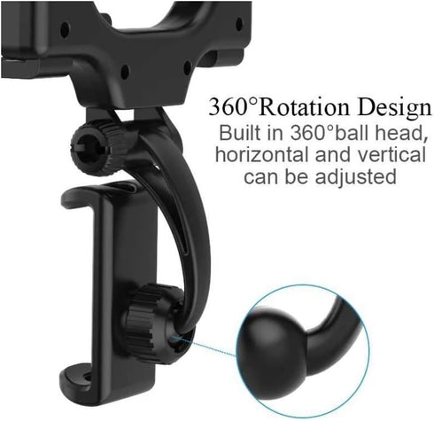LAX Gadgets Window Phone Mount for Car, Car Phone Holder Mount with Flexible Gooseneck, Cell Phone Holder Car with Suction Cup for Windshield or D...