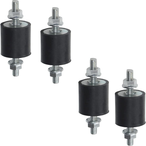 4pcs 20 x 15mm Rubber Mounts Rubber Vibration Isolator Mounts Shock Absorber with M6 x 19mm Studs Vibration Isolators...