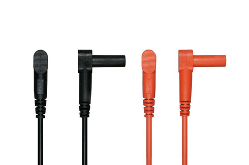 AST Labs Test Cable Lead High Current w/ Small Alligator Clip Banana Plug Right Angle 39" / 1 m...
