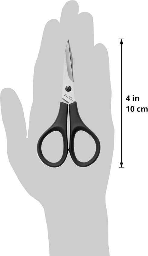 Beaditive Lightweight Sewing and Embroidery Scissors Set (2 PC) | Sewing, Embroidery, Paper Cutting, Crafting | Stainless Steel | Protective Cover...
