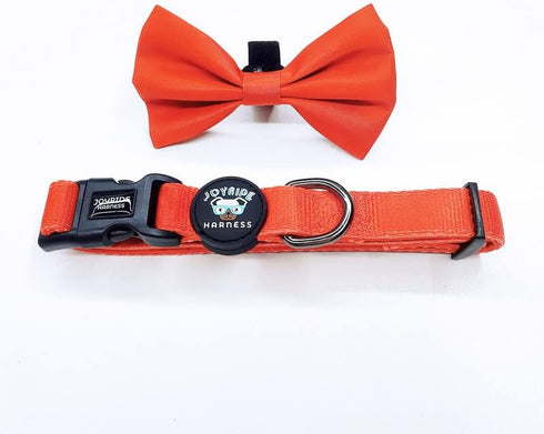 Joyride Harness Dog Collar with Removable BowTie - Adjustable and Breathable for All Dog Breeds, Strong D-Ring and Heavy Duty Buckle, for Pet Love...