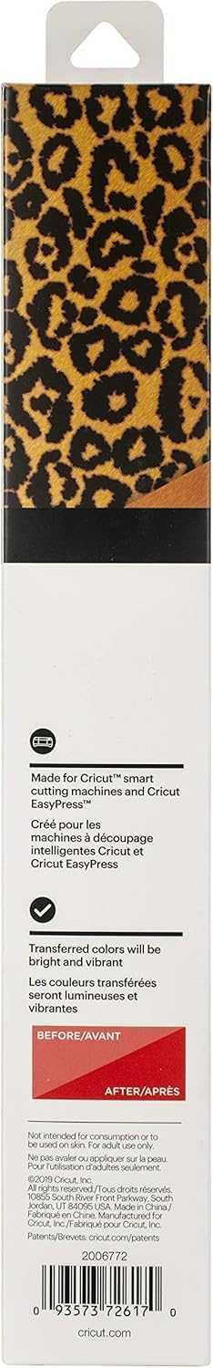 Cricut Infusible Ink Transfer Sheets -2 Sheets 12" x 12" - Leopard Pattern - for Cricut EasyPress, Maker, Explore Air 2...