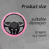 Car Steering Wheel Cover, 15" Breathable Anti-Slip Elastic Stretch Without Inner Ring, Short Faux Steering Wheel Protector, Universal Car Interior...