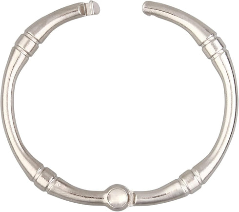 Shower Curtain Hooks, Rustproof Decorative Shower Curtain Rings Metal Round Shower Hooks for Bathroom Shower Rod, 12 Pack (Nickel)...