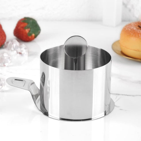 Guowall Round Cake Mold Stainless Steel Cake Mousse Mold Cake Ring Including Pusher and Lifter Baking Accessories-3pcs/set...