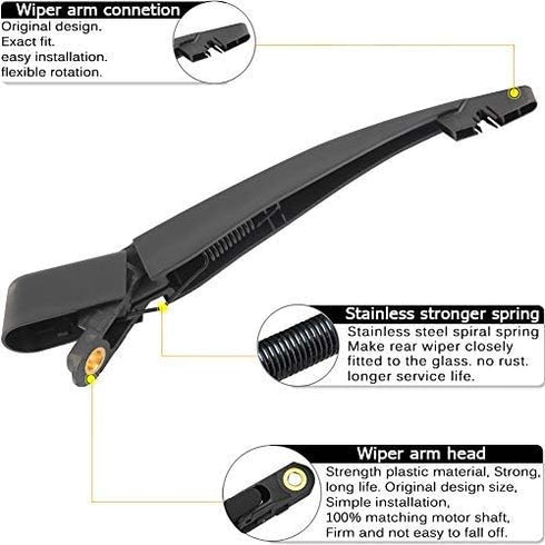 Rear Windshield Wiper Arm Blade for Ford Escape Flex 2008 2009 2010 2011 2012, Lincoln MKT 2010-2018-Factory OE Style 8L8Z17526-C...