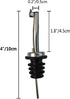 5 Pcs Wine Bottle Pourers, Stainless Steel Liquor Pour Spout Flip Top Wine Bottle Stoppers Speed Pourers Olive Oil Bottle Tapered Spout Bottle Pou...