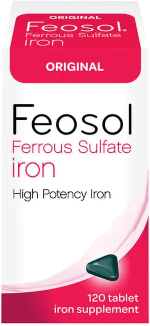 Feosol Original Ferrous Sulfate Iron Supplement , 120 CT (Pack of 3)...
