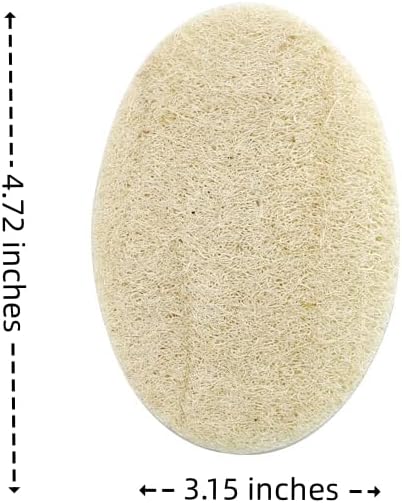 WOCATS 6pcs Natural Loofah Dish Sponges Scrubber for Kitchen-Based Dishwashing Scrubber Greener Clean Stand Wear and Tear Non-Scratch, Biodegradab...