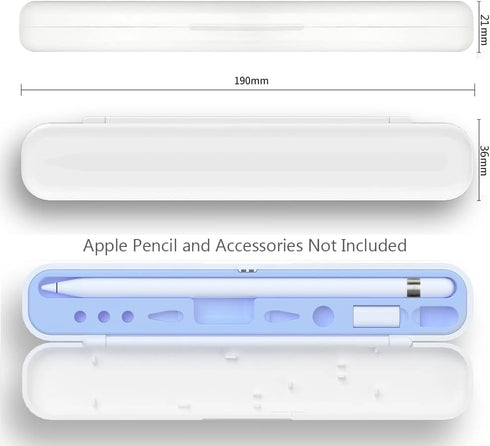 YINVA Pencil Case for Apple Pencil 2nd Generation and 1st Gen, Pencil Holder Storage Box Design for iPad Pencil Tips Accessories(Blue)...