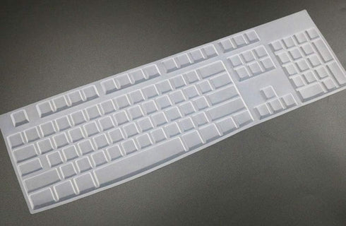 Ultra Thin Desktop PC Silicone Clear Keyboard Cover Skin Protector Compatible with Logitech K120 MK120 Keyboard (NOT Compatible for Other Desktop ...