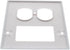 Duplex Receptacle Outlet and Decorator Switch Combination Wall Plate, OZXNO 1-Pack 2 Gang Standard Size Thermoplastic ABS Device Mounting Cover Pl...