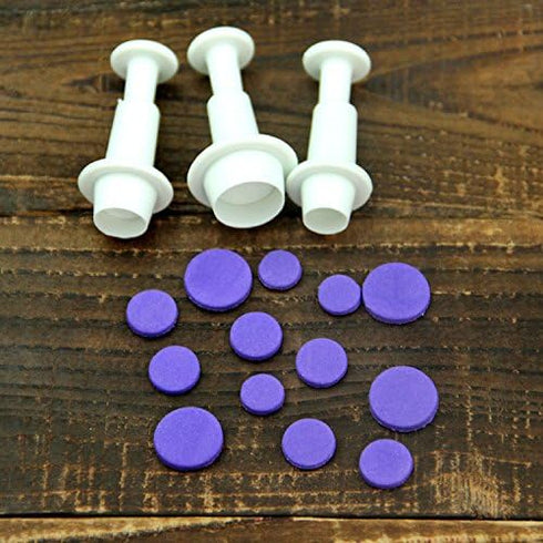 Cookie Cutters,Plunger Cutter Cake Decorating Supplies Fondant Molds,16 Pcs,Heart/Square/Oval/Circular/Star,White,Dadam...