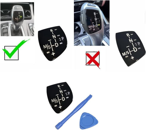 Car Gear Shift Knob Panel Sticker Cover for BMW Models Short...