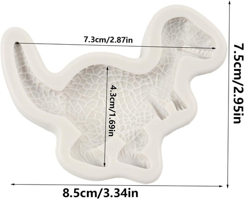 Dinosaur Silicone Fondant Molds Allosaurus Fondant Mold for Cake Decoration Cupcake Topper Chocolate Candy Polymer Clay Gum Paste...
