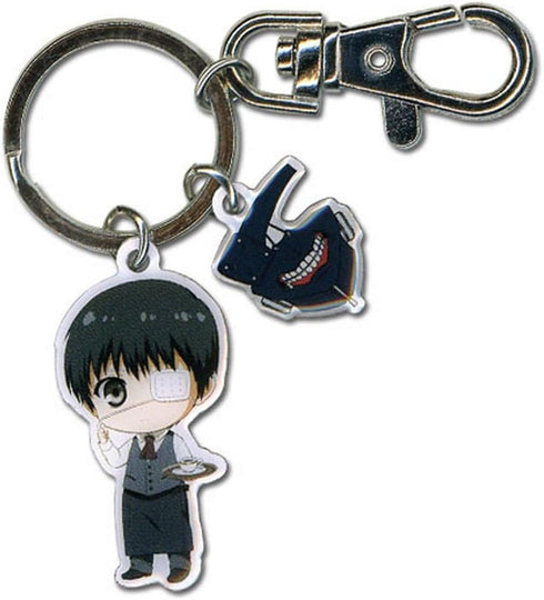 Great Eastern Entertainment Tokyo Ghoul- SD Kaneki & Mask Metal Keychain Multi-colored, 2"...